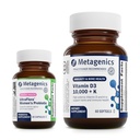 Metagenics Vitamin D3 10,000 + K (60 Softgels) & UltraFlora Complete Women's Probiotic (30 Capsules) - Immune, Bone & Heart Health Support - Aids Digestive Health