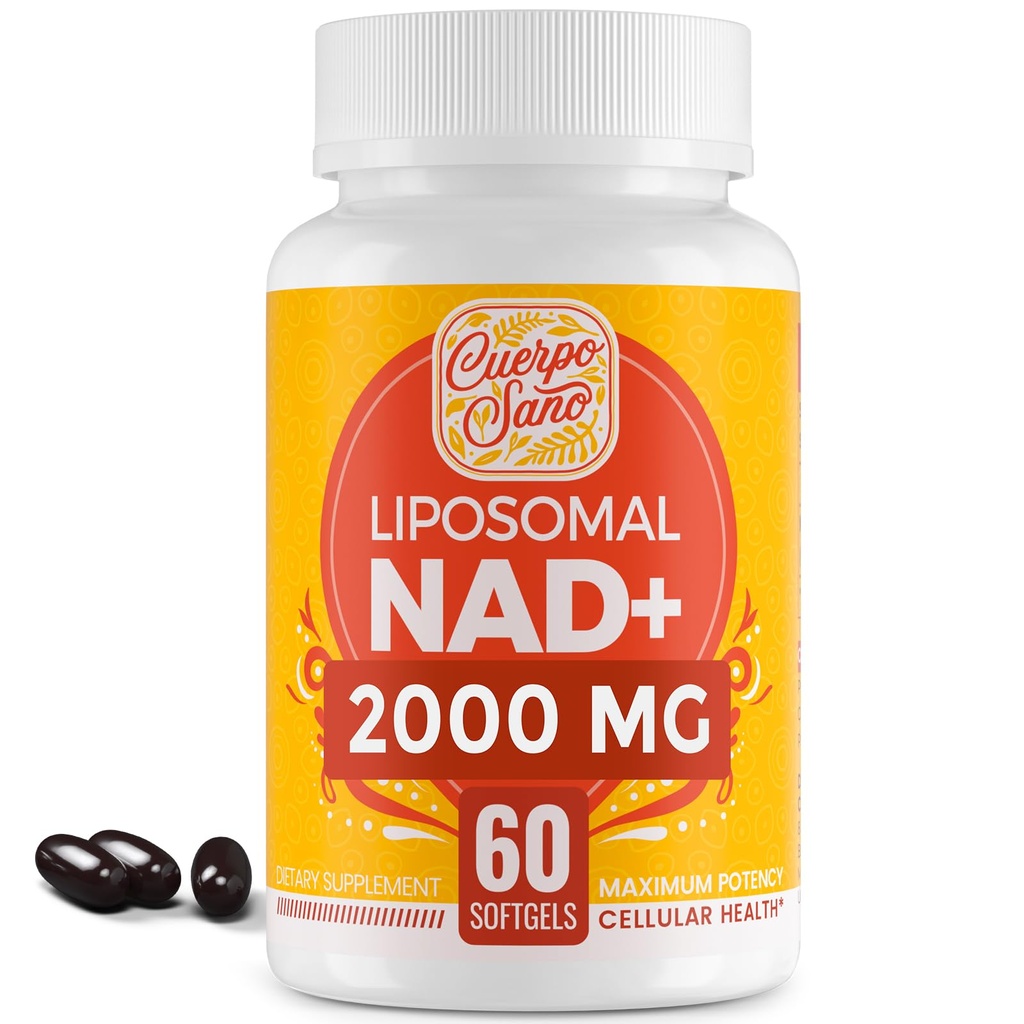2000 MG NAD Supplement, Liposomal NAD+ with High Absorption, More Efficient Than Nicotinamide Riboside, Pure & Plus Boosting Supplement, Aging Defense, Metabolism & Cellular, 60 softgels