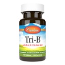 Carlson - Tri-B, Vitamin B Complex, 25 mg Vitamin B-6, 400 mcg Vitamin B-12, Folic Acid Energy Pills, Promote Cardiovascular Health, B Complex Vitamins, B12 Supplement, B Vitamin Complex, 120 Tablets