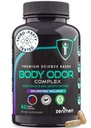 Zenmen Natural Body Odor Pills - Chlorophyll Capsules & Zinc - Internal Deodorant Supplement for Men & Women - Supports Whole Body Freshness & Digestive Comfort - 60 Veggie Capsules Made in USA