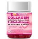 Glutathione Biotin Collagen Glow Gummies, Extra-Strength L-Glutathione & Colageno Hidrolizado for Women & 10000mcg Biotin & Multivitamin for Women for Hair Skin Nail