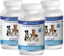dog diarrhea pills - DOG DIGESTIVE AID PROBIOTICS - NATURAL APPROACH - SOLUTION TO BAD BREATH AND GAS - COUNTER DIARRHEA - dog digestive enzymes and probiotics - 3 Bottles (180 Treats)