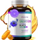 Black Seed Oil Capsules - Cold Pressed Nigella Sativa (Turkish) Thymoquinone, Black Cumin Nigella Sativa Seed Oil, 100% Liquid Pure Blackseed Oil 120 Count, 500mg Per Capsule, Made in USA