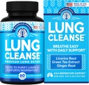 Lung Support Supplement - Natural Capsules for Lung Cleanse and Detox - Made in USA - Respiratory System; Mucus Clear - Vegan Supplement for Lung Detox; Respiratory Support - 60 Capsules
