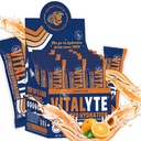 Vitalyte Electrolyte Powder Packets - Isotonic Clean Electrolyte Hydration Drink Mix - Single Serve Rehydration Packets with No Artificial Colors, Flavors or Sweeteners (Orange, Pack of 25)