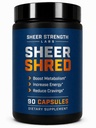 Sheer Strength Labs Burner for Men - Clinically Backed Dose, Strongest Formula - Made in USA - Premium Blend of Rauwolscine, L-Carnitine, Capsaicin. 30 Servings