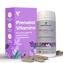 VEGETOLOGY Pregnancy Vitamins for Women – Prenatal Vitamin & Postnatal Vitamins for Breastfeeding Moms w/20+ Vitamins, Folate & More – Vegan Prenatal Vitamins for Every Stage of Pregnancy (60 Ct)