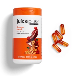 Juice Plus+ Omega Blend Capsules - Plant-Based Omega-3, 5, 6, 7, & 9 Sourced from Algae & Seeds - DHA & EPA Formula Supports Brain, Vision & Heart Health - Fish Oil Alternative - 60 Vegan Servings