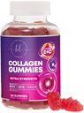 Collagen Gummies for Hair Growth - 2500 mcg D-Biotin Per Serving - Hydrolyzed Collagen Peptides Type I, III - Vitamin C & Zinc - Skin, Nails & Joint Support For Women & Men - Berry Flavor, 120 Gummies
