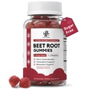 iMATCHME 2 Pack Beet Root Gummies – Blood Pressure Support & Mood Support, Nitric Oxide Beets Supplement with Grape Seed, L-Theanine & Vitamin C, Sugar-Free Vegan, 30:1 Beet Root Extract, 120 Chews