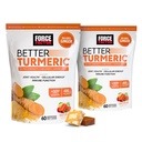 Force Factor Better Turmeric Joint Support Supplement for Extra Strength Joint Health, Featuring HydroCurc Turmeric Curcumin with Black Pepper for Superior Absorption, Fruit Splash, 120 Soft Chews