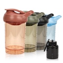 Protein Shaker Bottle 20oz, Leakproof Protein Shaker Cups for Gym, Fitness & Supplements, PETG Material(4 Pack, Black & Blue & Green & Orange)