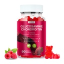 Glucosamine Chondroitin Gummies - 3000MG Extra Strength Joint Support Supplement with MSM & Elderberry, Flexibility, Antioxidant Immune Support Gummy for Adults, Men & Women - 90 Raspberry Gummies