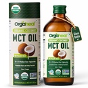 Organic MCT Oil, 500ml | Keto & Vegan | Pure Medium Chain Triglycerides from Coconut | Energy Support | C8 & C10 | Ideal for Coffee, Smoothies & Shakes