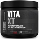 Jacked Factory Vita XT Performance Vitamin Powder - Daily Multivitamin Powder for Men with KSM-66 Ashwagandha, Prebiotic Fiber, Vitamin A, C, D, K, B6, B12, & More - Fruit Punch, 30Sv