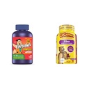 Flintstones Vitamins Chewable Kids Vitamins, Complete Multivitamin & L’il Critters Fiber Daily Gummy Supplement for Kids, for Digestive Support, Berry and Lemon Flavors, 90 Gummies
