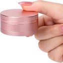 Portable Pill Box Pill Case Daily - Waterproof Single Metal Pill Container for Pocket Purse, Aluminium Alloy Round Daily Medicine Organizer to Hold Vitamins, Fish Oil, Medicine Medium Size