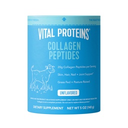 Vital Proteins Collagen Peptides Powder Sample Size- Pasture Raised, Grass Fed, Paleo Friendly, Gluten Free, Single Ingredient (Pack of 5oz)