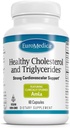 Euromedica Healthy Cholesterol and Triglycerides - 60 Capsules - Clinically Studied Amla - Supports Healthy HDL & Triglyceride Levels - Non-GMO, Vegan, Kosher - 30 Servings