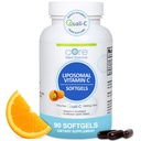 Core Med Science Liposomal Vitamin C 1000mg, 90 Softgels - Non-GMO Natural Liposomal Vitamin C Supplement that Promotes Healthy Skin - Immune System Booster for Adults, Supports Collagen Formation