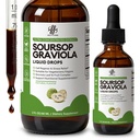 iMATCHME Soursop Graviola Liquid Drop for Cell Support & Regeneration, Immune System and Gut Health Support, Soursop Bitters Liquid, Herbal Goodness, Sugar/Gluten Free, Natural Flavor, 2 Fl Oz