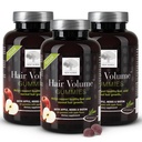 NEW NORDIC Hair Volume Gummies | Hair Supplement Gummies for Women with Biotin | Daily Hair Wellness Support for Fuller-Looking Hair & Volume | 60 Count | Pack of 3
