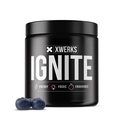 Xwerks Ignite Pre Workout Powder for Men and Women, Natural Preworkout Energy Drink Powder, Gluten Free Keto Formula for Endurance Stamina and Workout Focus, 150 mg Caffeine, 30 Servings, Blue Razz
