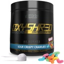 EHP Labs OxyShred Hardcore Super Dosed Pre Workout Powder - Preworkout Powder with L Glutamine & Acetyl L Carnitine, Energy Boost Drink - 275mg of Caffeine - Sour Crawlies, 40 Servings
