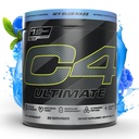 Cellucor C4 Ultimate Pre Workout Powder - Sugar Free Preworkout Energy Supplement for Men & Women - 300mg Caffeine + TeaCrine + Dynamine + Creatine - ICY Blue Razz, 20 Servings
