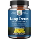 Lung Detox Mullein Leaf Capsules - Purifying Mullein Lung Cleanse Complex with NAC Quercetin & Cordyceps Extracts - Leaf Herb Respiratory Supplement for Sinus Immunity & Breathing Support 60ct