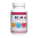 Biom Probiotics 3-in-1 Formula (Cold Shipped) with 10 Billion Flora Probiotics, Prebiotics and Immunobiotics for Healthy Life & Longevity - Diversifies Gut Microflora and Microbiome - for Men & Women