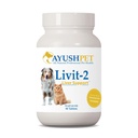 Ayush Pet Livit-2, Dog Liver Support Supplement, Dogs & Horses, 90 Servings | Natural Liver Support for Cats, Supports Overall Wellness, Healthy Skin and Coat for Pets