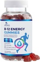 B12 Energy Gummies - 4500 mcg Vitamin B12 Per Serving - Extra Strength Chewable B12 Supplement for Energy, Metabolism & Immune Support - For Women, Men & Kids - Natural & Berry Flavored - 120 Gummies