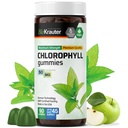 BIO KRAUTER® Chlorophyll Gummies for Body Odor & Detox Support - Vegan Chlorophyll Supplements for Women & Men - Natural internal Deodorant - 90 Detox Gummies, 45 Days of Supply, Apple Flavor, Non-GMO