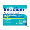 Imodium A-D Anti-Diarrheal Softgels with 2mg Loperamide Hydrochloride for Fast Acting Diarrhea Symptom Relief On the Go in Travel Size Softgels for Adults 12+, 24 Ct