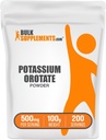 BulkSupplements.com Potassium Orotate Powder - Potassium Supplement, for Hydration Support, Mineral Supplement - Gluten Free, 500mg per Serving, 100g (3.5 oz) (Pack of 1)