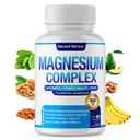 Magnesium Complex 7 Elemental Magnesium Supplement 1000mg – Magnesium Glycinate, Citrate, Malate, Taurate, Oxide, Aspartate, Orotate Non-GMO 90 Capsules (Pack of 1)
