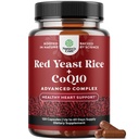Red Yeast Rice with CoQ10 Supplement - Healthy Heart Support - 120 Ct
