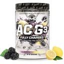 PMD Sports ACG3 Fully Charged - Electrifying Pre Workout Powder - High Energy & Pump Pre Workout for Men and Women to Maximize Focus, Endurance & Performance - BlackBerry Lemonade (30-60 Servings)