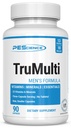 PEScience TruMulti Multivitamin for Men, Daily Formula with Premium Vitamin C, D, Zinc, Chromium Picolinate Supplement for Immune Support, Chelated Minerals, 90 Easy to Swallow Capsules