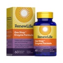 Renew Life Gas Stop Enzyme Formula | 60 Vegetarian Capsules | Helps With Occasional Gas & Bloating | Multi Enzyme Digestive Supplement with Fennel | Dairy, Soy and Gluten Free