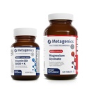 Metagenics Essential Wellness Duo: D3 5,000 + K - Immune Support, Bone and Heart Health - 60 Softgels & Highly Absorbable Magnesium Glycinate for Muscles and Nervous System Support - 120 Tablets