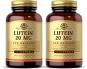 Solgar Lutein 20 mg, 60 Softgels (Pack of 2) - Supports Eye Health - Helps Filter Out Blue Light - Contains FloraGLO Lutein - Non-GMO, Gluten Free, Dairy Free - 120 Total Servings