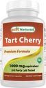 Best Naturals Tart Cherry Extract 1000 mg (Non-GMO) Veggie Capsules - Promotes Healthy Uric Acid Levels Within Normal Range, Healthy Joint Function & Promotes Healthy Sleep Cycle, 120 Count