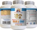Dry Skin Care for Cats - Pets Hair and Coat Boost - for Dogs and Cats - Supports Healthy Skin Hair Nails - cat Diet Treat - 1 Bottle (60 Tablets)