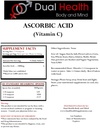 Dual Health Body & Mind 1 (1 lb) Bag of Each Ascorbic Acid (Vitamin C) & MSM (Methylsulfonylmethane) Powder Combo