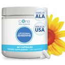 Core Med Science Liposomal Berberine Supplement, 300mg - Physician Formulated Berberine HCL with Alpha Lipoic Acid for Blood Sugar, Metabolic Health & Gut Support - High Absorption – 60 Capsules