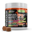 Clean Pets Dog Allergy Relief Chews | Itchy Skin Relief for Dogs | Colostrum Astralagus Omega 3 Bee Pollen Bromelain Echinacea Nettle Leaf Quercetin Licorice Root Spirulina ACV Immune - Pack of 1