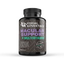 Visual Advantage Lunovus Macular Support Plus Multivitamin Based on AREDS 2 Study - Eye Vitamins for Macular Support - Mineral Supplement with Lutein and Zeaxanthin - 180 Soft Gels