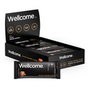Wellcome Salted Caramel Marine Collagen Protein Bar with Reishi Mushroom For Energy and Immune Support - Adaptogenic Snack Bar - Dairy Free Health Bar for Functional Active Lifestyle (Pack of 12)